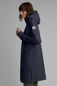 Chamarras Canada Goose Mujer Mexico - Seaboard Chubasquero Azul Marino PE9712085